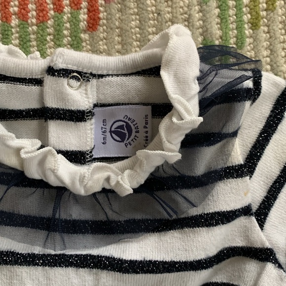 Petit Bateau His & Hers Striped Outfits 6 months - Picture 4 of 8